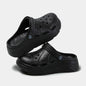 Women's Fashion Platform Sandals Summer 2025 Thick Sole Soft Eva Clogs Garden Shoes for Women Hollow Out Non Slip Beach Sandals