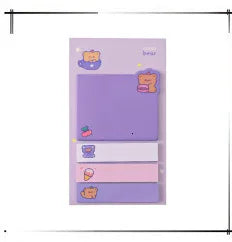 1 Pcs Sticker Cute Kawaii Animal Sticky Notes Notepad Memo Pads Office School Supply Stationery Panda Cat Hare Bookmark Post