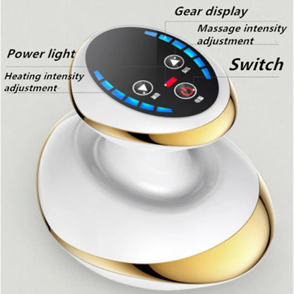 Electric Scraping Massage Cupping Body Massager Vacuum Cans Suction Cup Heating Body Back Neck Arm Guasha Massager