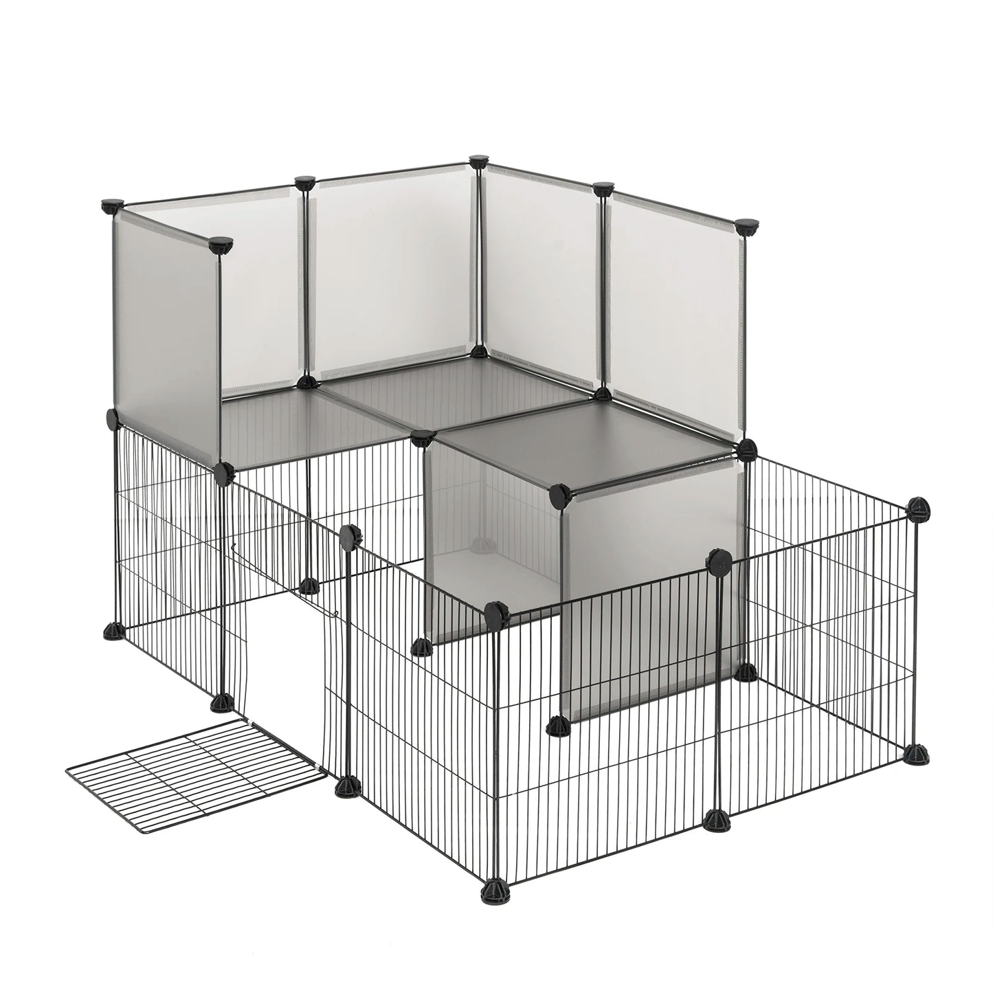 EUGAD Pet Playpen for Rabbits Small Animals Cats Kennel Puppies House Kitten Space Dogs Guinea Cages Outdoor Exercise Training