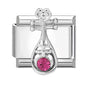 Zircon Pearl Heart Bow Candy Flower Butterfly Italian Charm Links Fit 9mm Stainless Steel Bracelet Personalized DIY Making Gifts