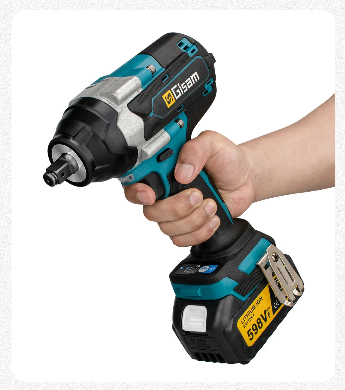 1800N.M Torque Brushless Electric Impact Wrench 1/2 inch Lithium-Ion Battery Cordless Wrench Tools For Makita 18V Battery Pin