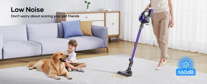 Laresar V10 Lite 38000Pa Cordless Vacuum Cleaner Handheld Strong Suction Button Smart Home Appliance for Carpets Hair 45 Mins