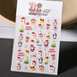 Winter Christmas Atmosphere Nail Stickers Snowman Snowflake Wapiti Self-adhesive High Quality Cute Nail Stickers Nail Art Deco