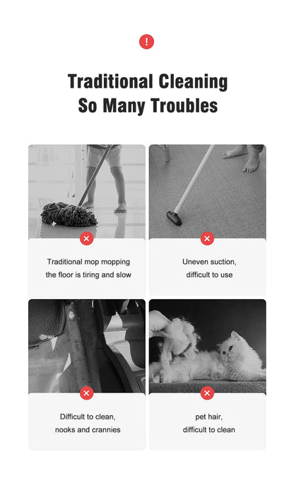 USB Charging Vacuum Cleaner Mini Portable Wireless Hand Held Cleaner Powerful Cleaning Machine Car Home Appliance For Dust Pet Hair