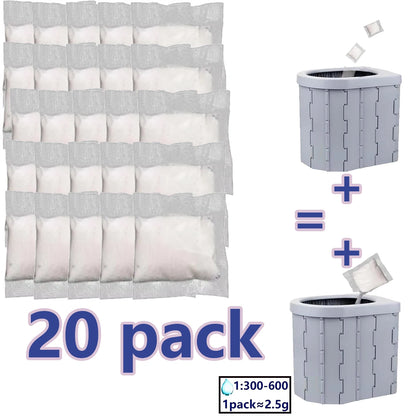 [No Need to Open the Portable | Stool Absorbent] 1-100 Pieces of Portable Fast Absorbing Stool Powder | Poo Powder Poo Gel