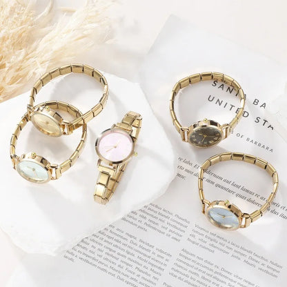 Fashion High Quality Men Women's Stainless Steel Square Round Shiny Zircon Watch Bracelet For Friend Birthday DIY Jewelry Gift