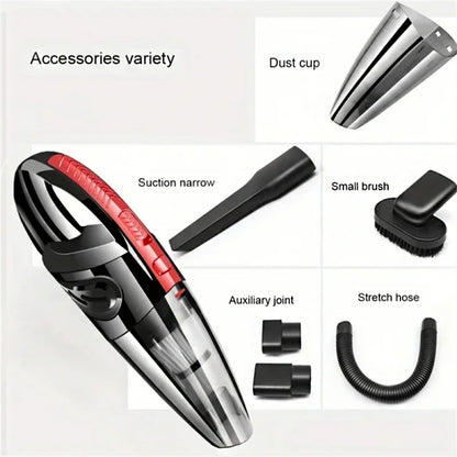Portable Handheld Wireless Vacuum Cleaner Powerful Suction Rechargeable Cleaning Appliance Quick Charge for Car Home Pet Hair