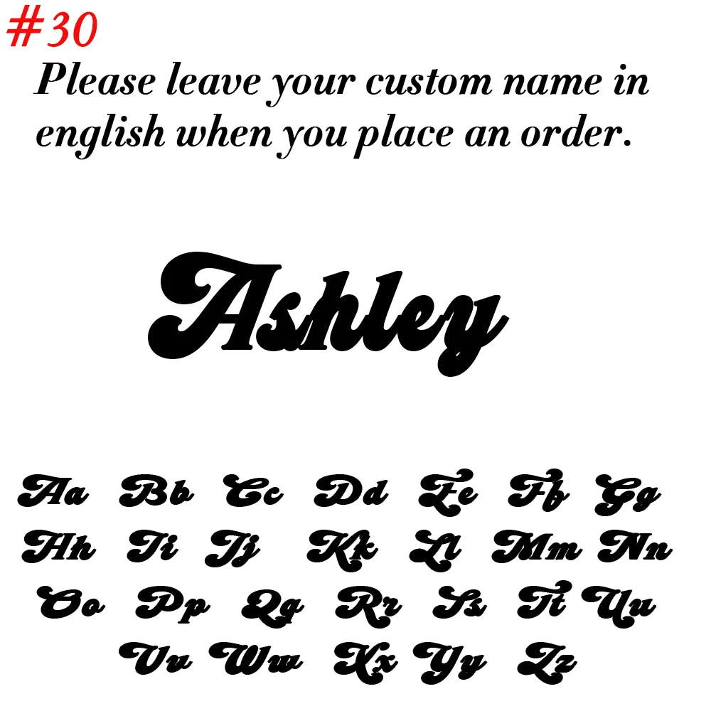 Personalized Customization Name Earrings For Women Stainless Steel Women's Fashion Earrings Jewelry Gift for Lovers