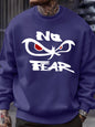 No Fear Determined Gaze Prints Mens Pullovers Soft Casual Sweatshirts Autumn Oversize Streetwear Crewneck Fleece Clothing Unisex