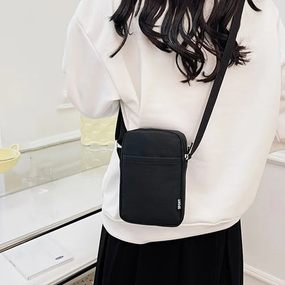 Women Fashion Mobile Phone Bag Portable Messenger Bag All-match Mini Small Crossbody Bag Hanging Neck Purse Vertical Handbag