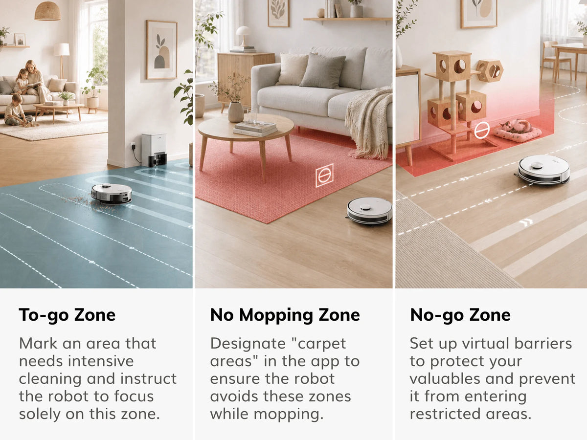 ILIFE A30 Pro Robot Vacuum Cleaner with Automatic Self-Emptying Station, 5000Pa Strong Suction, LDS Navigation, 180min Runtime, 2-in-1 Mop and Sweep , APP Control ，Home Floor Carpet Clean
