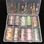 10 Patterns New Metal Nail Foils for Transfer Paper Stickers Floral Chameleon Nails Wraps DIY Water Marble Nail Art Decorations