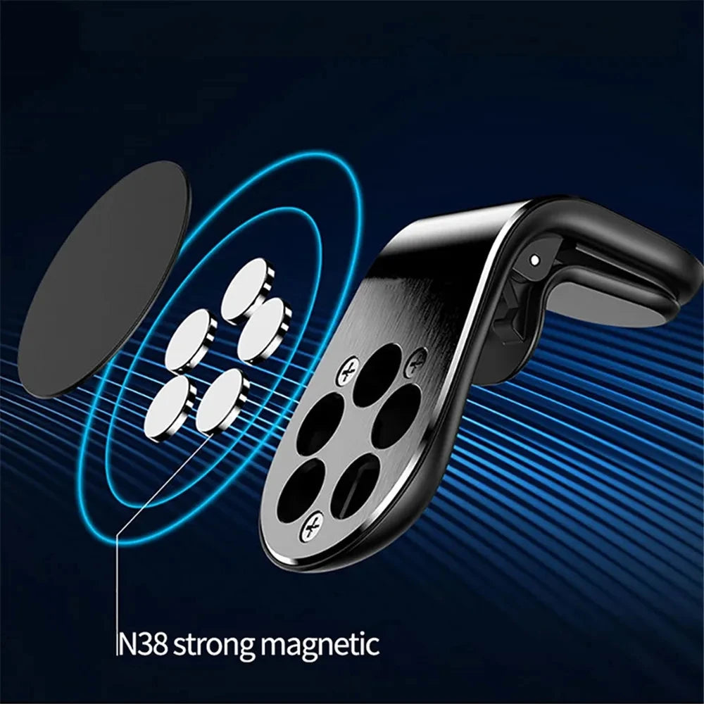 Universal Magnetic Car Phone Holder Mobile Mount - GPS Support Stand Compatible with iPhone 13 12 11 pro Max Huawei Xiaomi Samsu
