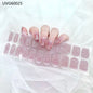 20/22Tips UV Semi cured Gel Nail Stickers Waterproof Long Lasting Full Gel Nail Wraps Press On Nail Decal DIY Manicure