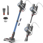 INSE I8 Corded Vacuum Cleaner Free-Stand Stick Vacuum 25KPa 600W Powerful 6 in1 Lightweight Handheld Cleaner for Carpet Pet Hair