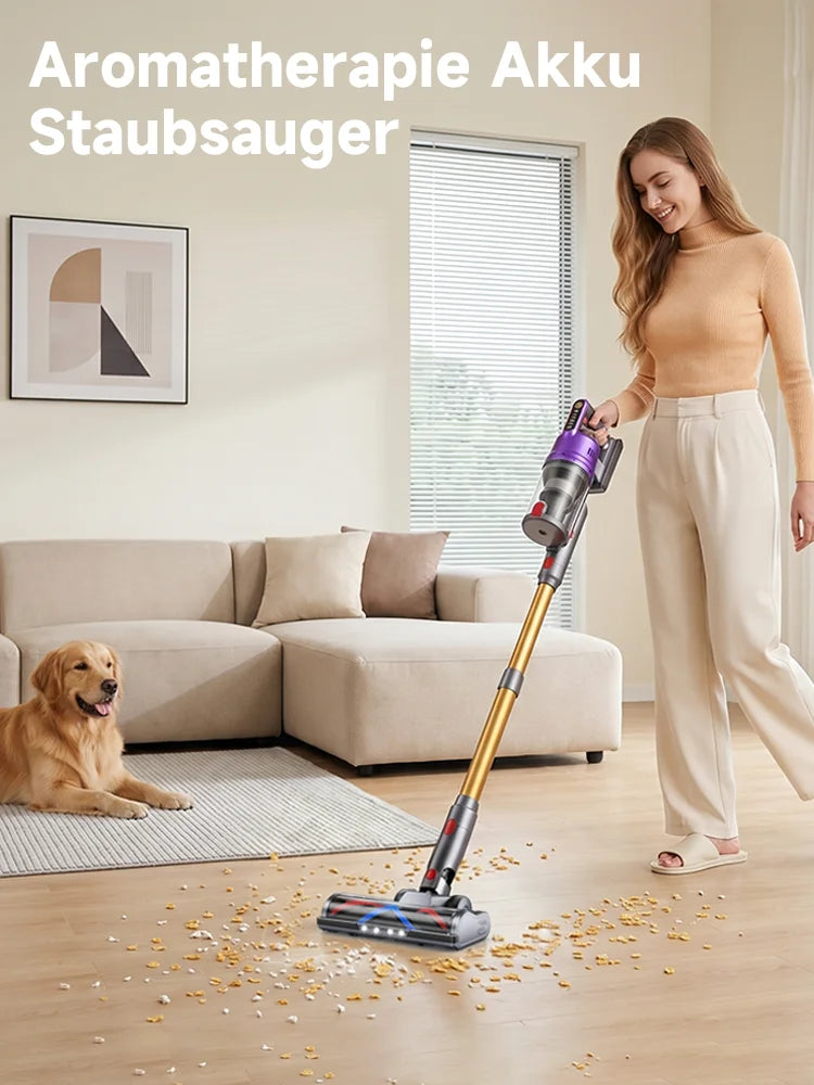Tdyon Nova 70000Pa Cordless Vacuum Cleaner, 75Mins Long Runtime Removable Battery, Self-Standing Wall Charging, Lightweight Stick Vac for Home Pet Hair