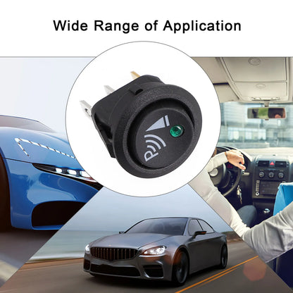 Car 3 Pin Rocker/Parking Off Switch Front Rear Walking Sensor Interior Accessory