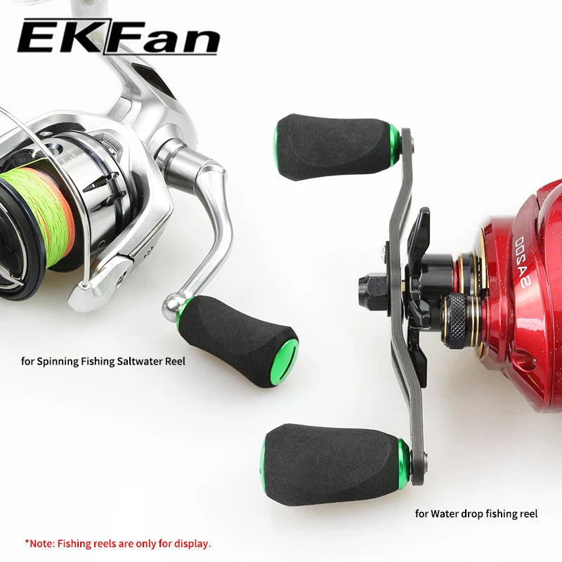 EKFan EVA 7.6G Knobs Suit 4MM Axle Shaft 7x4x2.5MM Bearings For Spinning Bastcast Reel Wheel Handles Parts Accessory