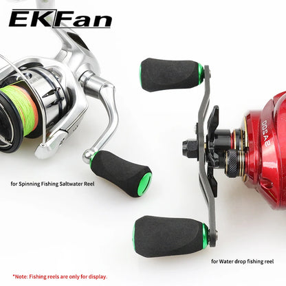EKFan EVA 7.6G Knobs Suit 4MM Axle Shaft 7x4x2.5MM Bearings For Spinning Bastcast Reel Wheel Handles Parts Accessory