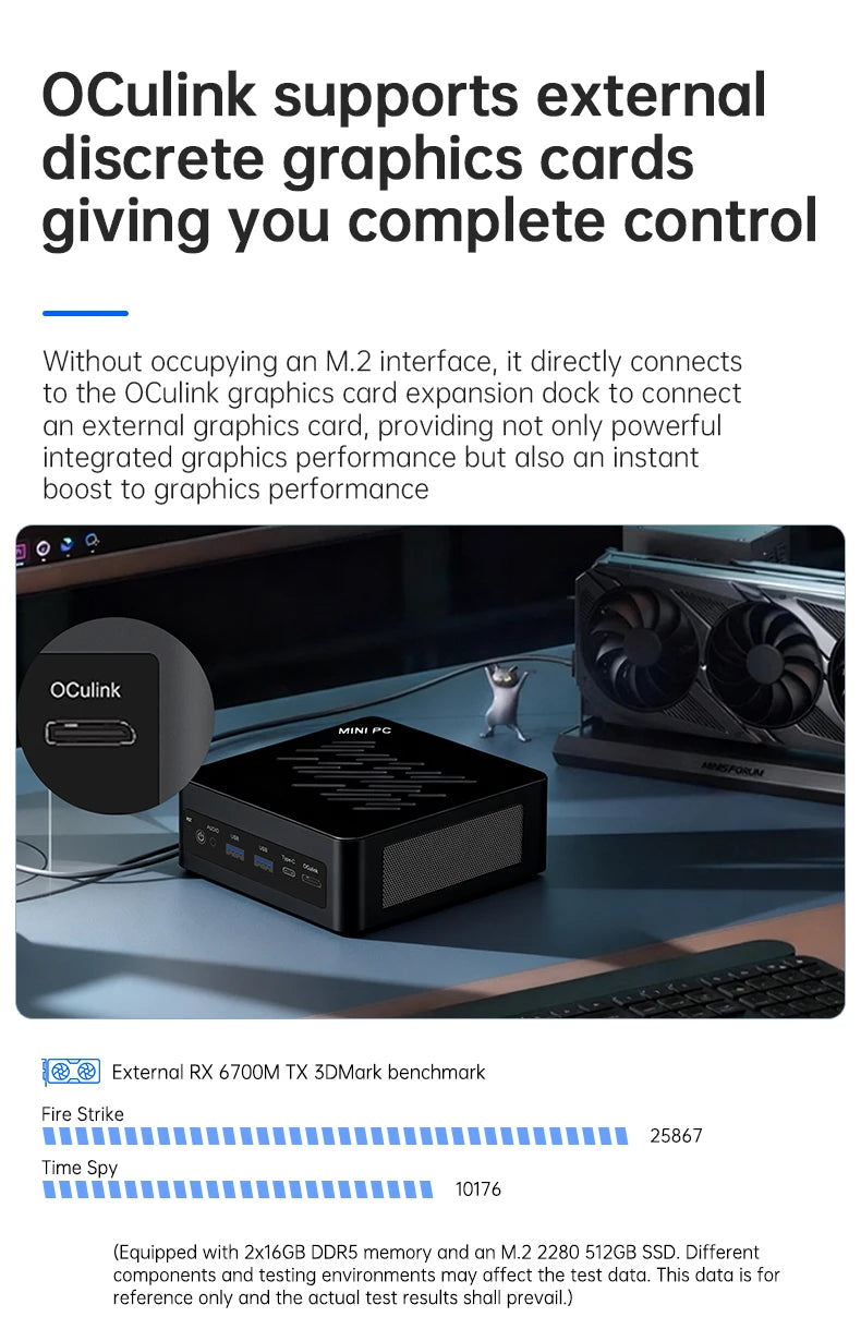 Topton Gaming Mini PC Oculink AMD Ryzen AI 9 HX 370 R7 8845HS USB4.0 2x2.5G LAN 2xPCIe4.0 NUC Mini Computer Windows 11 WiFi6
