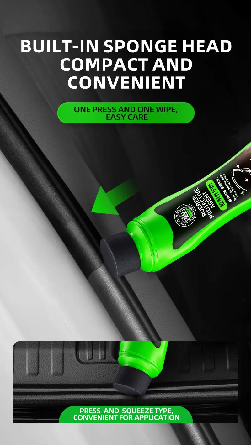 75ml Car Rubber Conditioner Rubber Strip Maintenance Agent Softening Agent Eliminates Noise Rubber Cleaner For Car SUV Vehicle