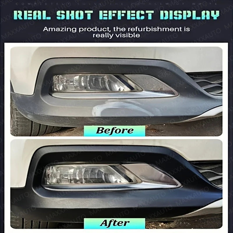 Car Interior & Exterior Scratch Remover Wax - Plastic & Leather Restorer , Tire Protectant & Yellowing Repair - Scratch Remover
