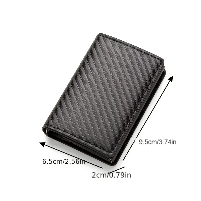 Anti Theft RFID Blocking Credit Card Holder Minimalist Slim Wallet Leather Card Case For Men Women Gift ID Badge