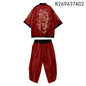 Large Size 5XL 6XL Japanese Kimono Cardigan Pants Set Print Fox Men Women Shirt Tradition Yukata Haori Obi Cosplay Costume