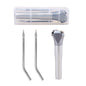 ELIJAH Dental Air Water Spray Gun Triple 3 Way Syringe Handpiece with 2 Nozzles Tips Tubes For Dental Lab Silvery Available