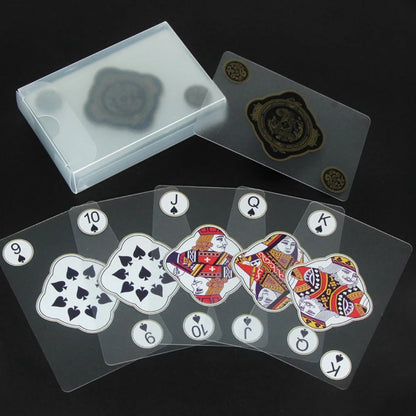 Waterproof Transparent Plastic Playing Cards 2Sets Creative Durable PVC Poker for Deck Board Game and Classic Card Games Access