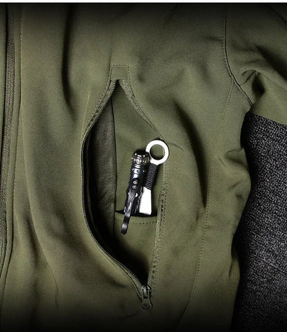 New Men's Winter Jacket Tactical  Sets Fleeced Sharkskin Windproof Waterproof Padding Suits Paintball Uniform Pockets Camo