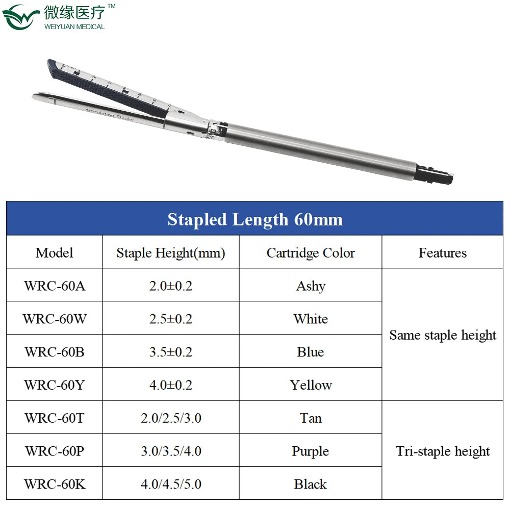 60mm Disposable Endo Linnear Cutter Stapler, Endoscopic Stapler, Veterinary Medical Instrument, Abdominal Surgery Equipment