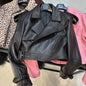 YOLOAgain Wide Shoulder Real Leather Jacket Women Oversized Genuine Leather Cropped Jacket