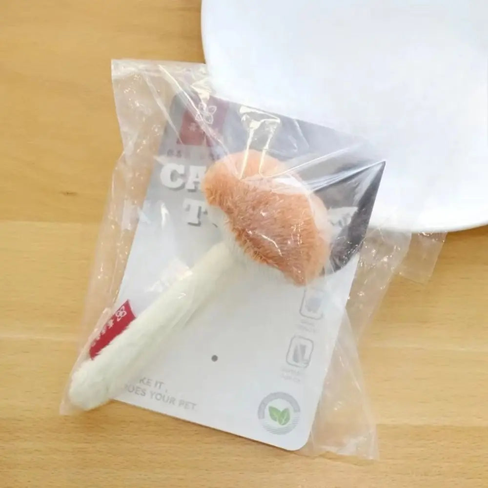 New Simulated Cat Chew Mushrooms Shape Soft Interactive Cat Bite-resistant Non-toxic Realistic Mushroom Cat Interactive Play