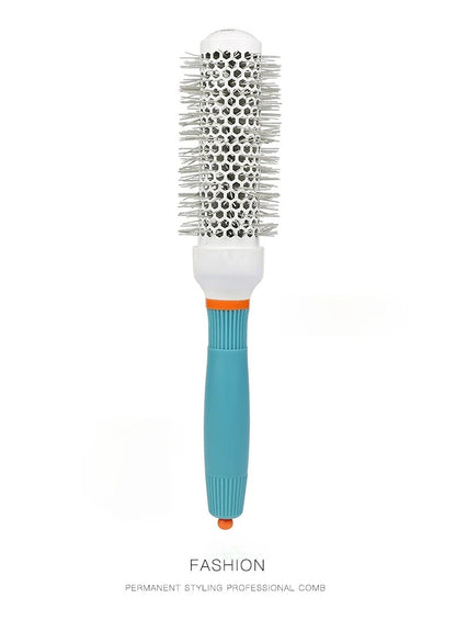 Hair Comb Professional Salon Hair Brush Hair Styling Hairbrush Hairdressing Comb Round Curly Hair Rollers Tools Blue