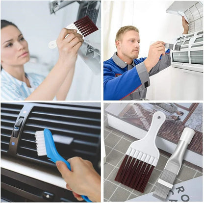 3Pcs Air Conditioner Fin Comb Cleaner Kit Conditioning Fin Comb Condenser Radiator Remove Dust Cleaning Tool Coil Comb Cleaner