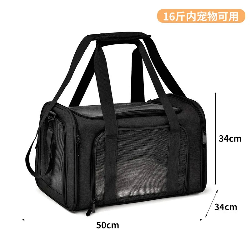 Large Capacity Mesh Breathable Pet Bag Outdoor Portable Cat Backpack Breathable Mesh Pet Travel Carrier Cats Daily Outdoor Use