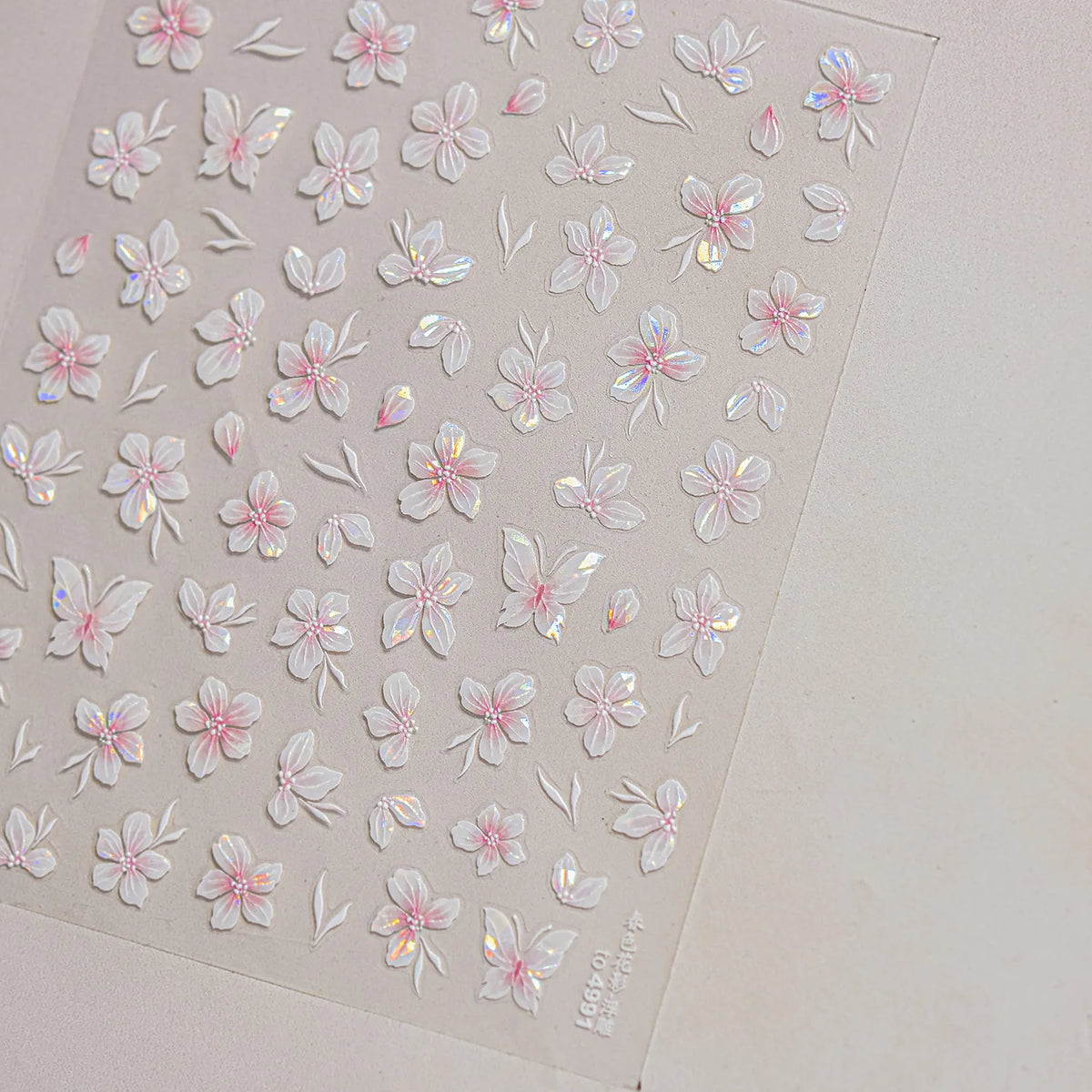 1Sheet 5D Soft Embossed Relief Nail Stickers Cute Daisies Self Adhesive Slider Stickers Press On Nails DIY Japanese Nail Art Dec