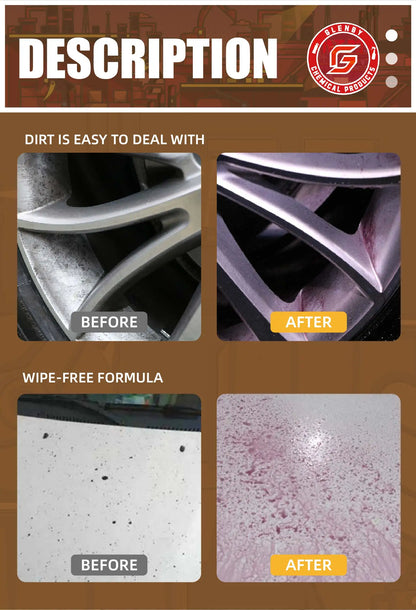 100ml Wheel Paint Iron Remover Spray Technology Professional Dust Rim Rust Cleaner Auto Detail Chemical