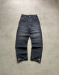 Hip-hop gold coin jeans Y2K retro low waist wide leg zipper pants y2k clothing men's fashion embroidered loose jeans