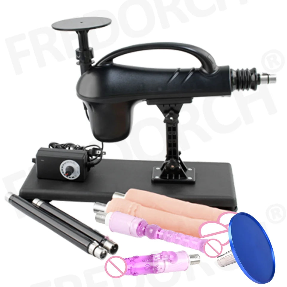FREDORCH Upgraded Sex Machine for Women with Dildos Automatic Masturbation Machine Pump Gun Love Machine Couple Sex Toys