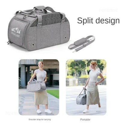 Lightweight and Foldable  Stroller Pet Bag Dog Stroller Dog Scooter Dog Trolley with Storage Basket Stroller for Animals