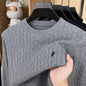 Designer Brand Pony Embroidery Fashion Sweater Men's Classic Paul Fashion Jacquard Autumn/Winter Round Neck Warm Knitted Pullove