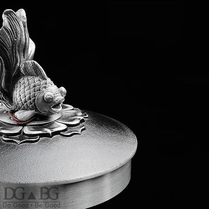 Fish Pure Tin Urn Ashes For Human Large Capacity Cremation Urns Ash Casket Funeral Keepsake Memory Souvenirs Gift Custom