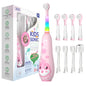 Seago Kids Electric Toothbrush Child Dolphin Colorful Observing LED 2 Mins Smart Timer IPX7 Waterproof Teeth Cleaning