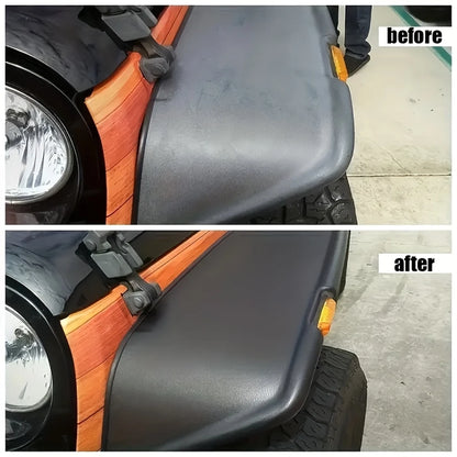 100ml All-in-One Automotive Plastic Restorer Spray - Instant Black Shine &, for Car & Trim, Dashboard/-like/Chrome Renew, Plasti