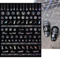 1sheet 3D White Snowflakes Nail Stickers for Christmas Winter Snow Flower Self-adhesive Nail Art Decals DIY Manicure Decorations