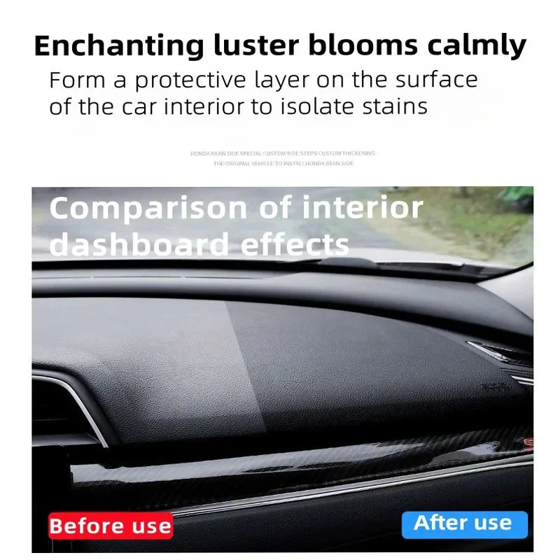 Car Interior Plastic Repair Care Kit, Scratch Repair Paste, Refresh Faded Aged Trim, Polish Brighten with Long-Term Protection