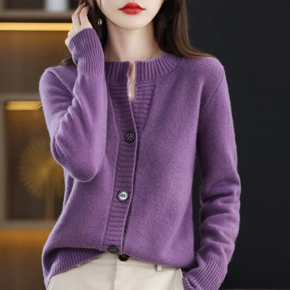 Cardigans Woman Knitted Winter 2025 Trend Fashion Tops Cardigan For Women Sweater Vintage High Quality Sweaters Korean Style